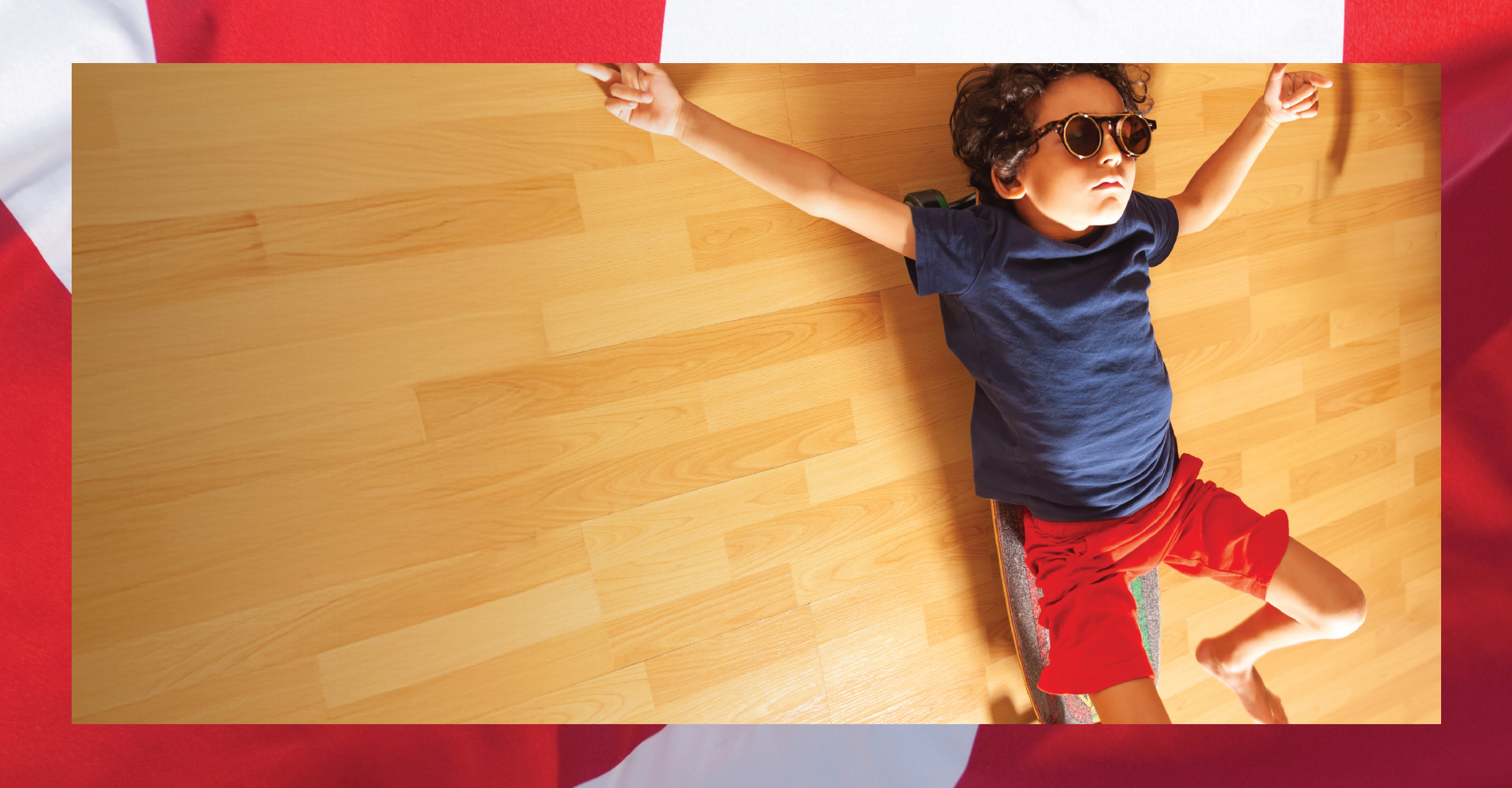 kid on hardwood floor